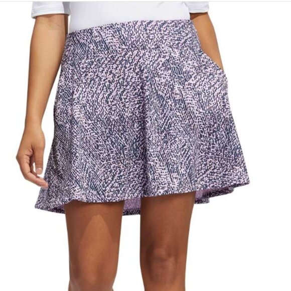 NWT WOMEN'S ADIDAS PRINTED FRILL GOLF SKORT/SKIRT UNDERSHORTS XL MSRP $75 - Picture 1 of 11